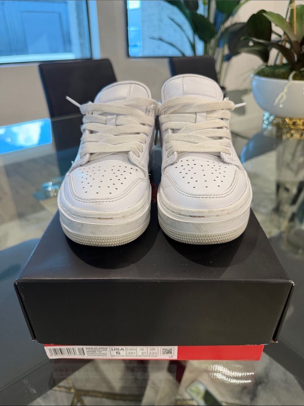 Jordan WMNS Air Jordan 1 Elevate Low in White and Neutral Grey